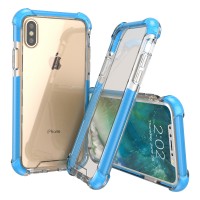 iPhone X Clear Case, iPhone 10 Clear Case  (Blue)